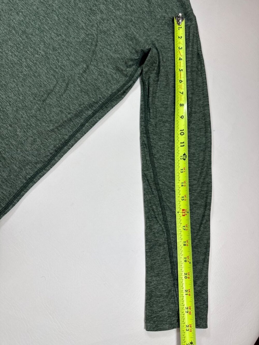 Outdoor Voices Cloudknit Long Sleeve Performance Shirt Heather Green M (PP577) - Picture 6 of 9